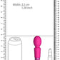 Bala de silicona recargable rosa brillante Royal Gems