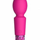 Bala de silicona recargable rosa brillante Royal Gems