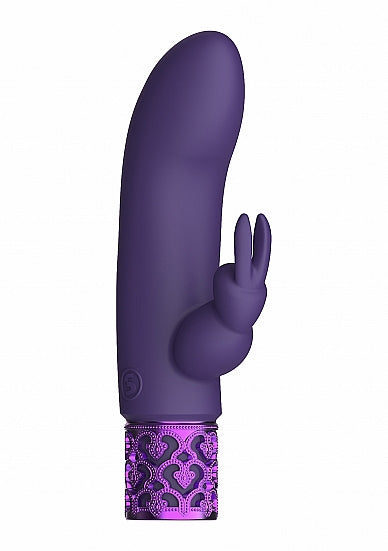 Bala de silicona recargable de color morado deslumbrante de Royal Gems