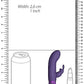 Bala de silicona recargable de color morado deslumbrante de Royal Gems