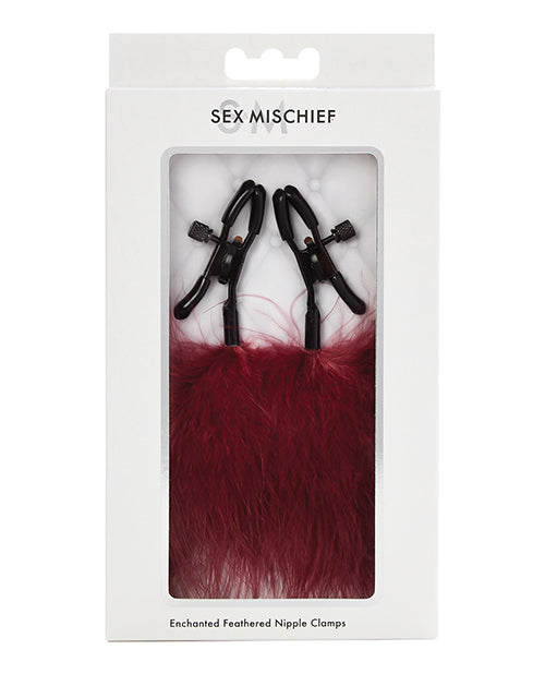 Pinzas para pezones de plumas encantadas de Sex &amp; Mischief
