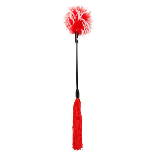 Eclipse Whipper Tease Tickler in Red & White