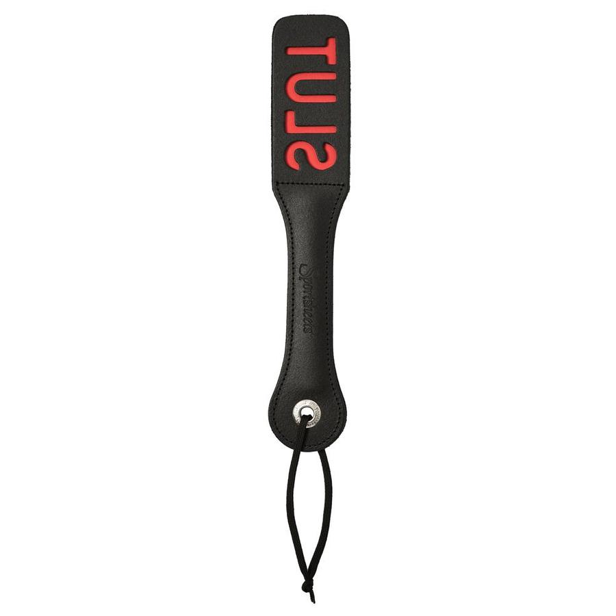 Slutty Impression Leather Paddle - 12in