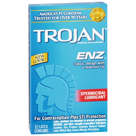 Trojan Enz Espermicida Paquete De 12