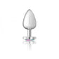Crimson Ribbed Heart Diamond Plug