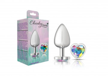 Crimson Ribbed Heart Diamond Plug