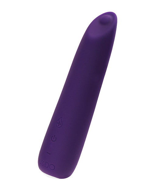 Vedo Boom Vibrador Calentamiento Recargable Morado Profundo