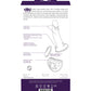 Vedo Diki Vibrating Dildo W/ Harness Deep Purple