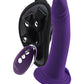Vedo Diki Vibrating Dildo W/ Harness Deep Purple