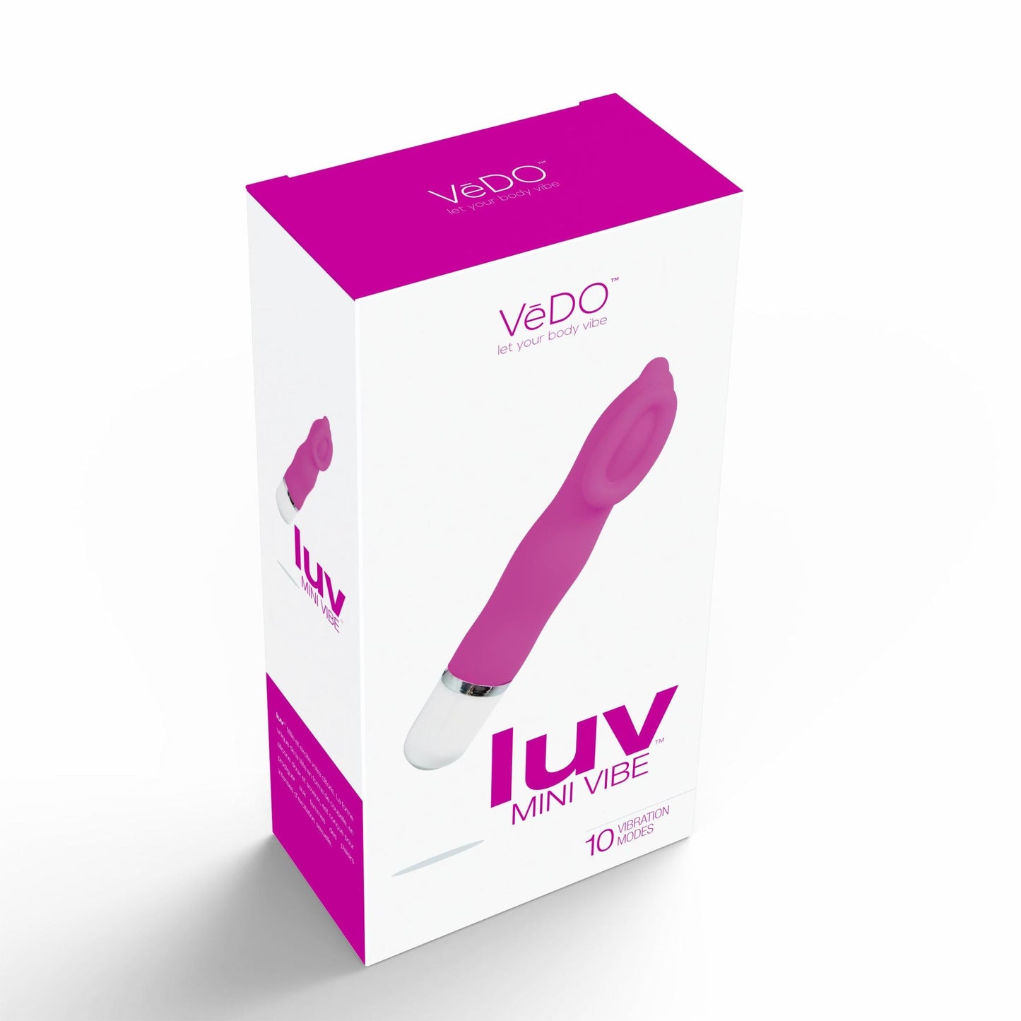 Vedo Luv Mini Vibrador Caliente En La Cama Rosa