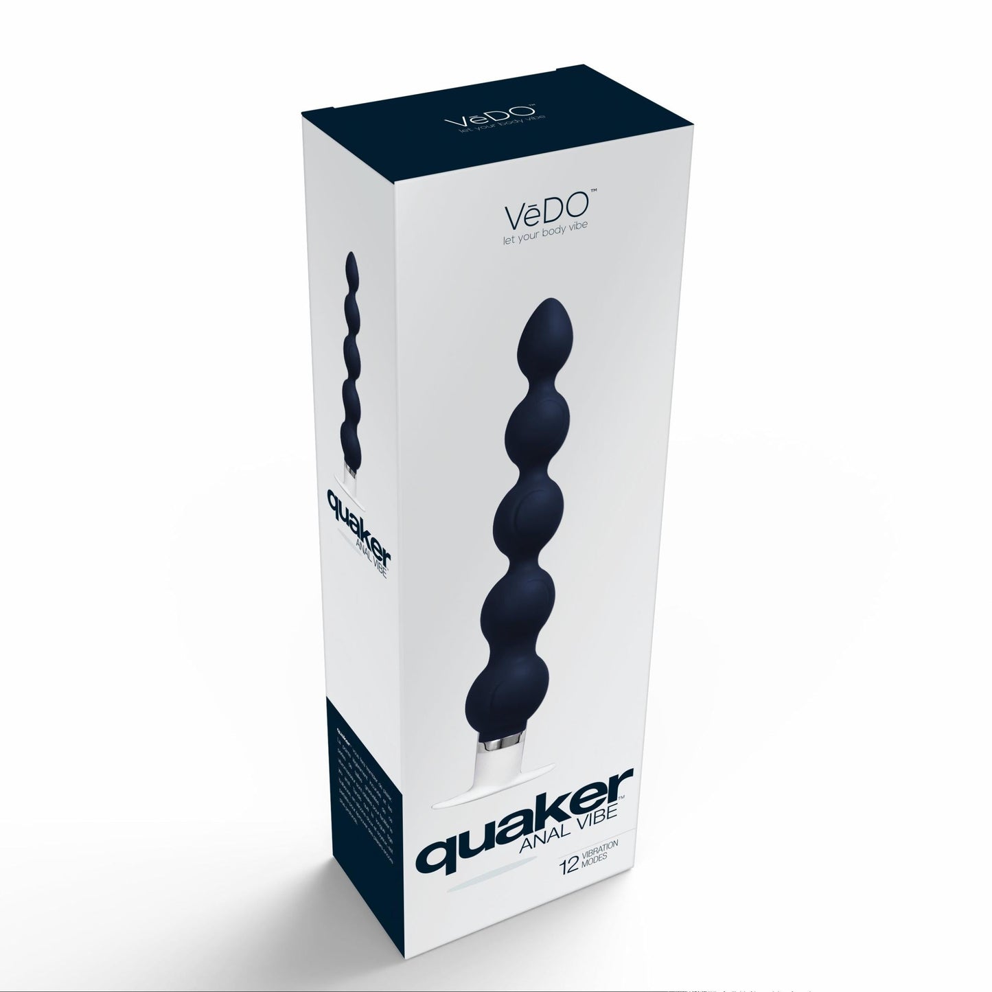 Vibrador anal negro azabache Vedo