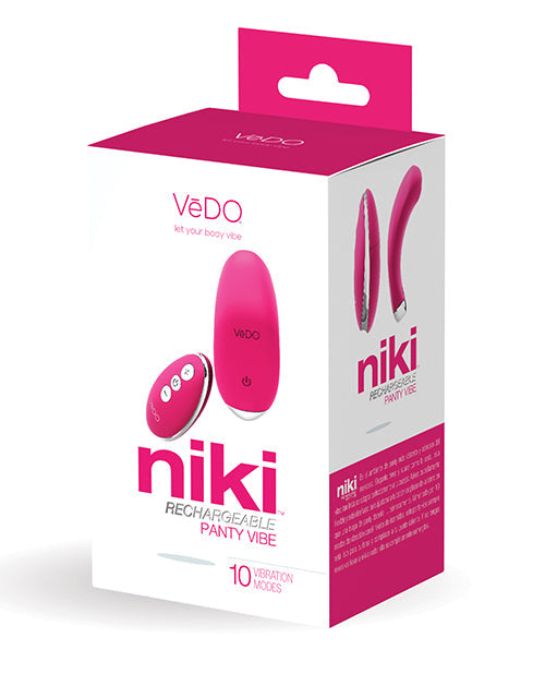 Vedo Niki Braguita Recargable Vibe Foxy Rosa