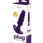 Vedo Plug Rechargeable Anal Plug Deep Purple