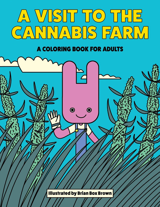 Libro para colorear Una visita a la granja de cannabis