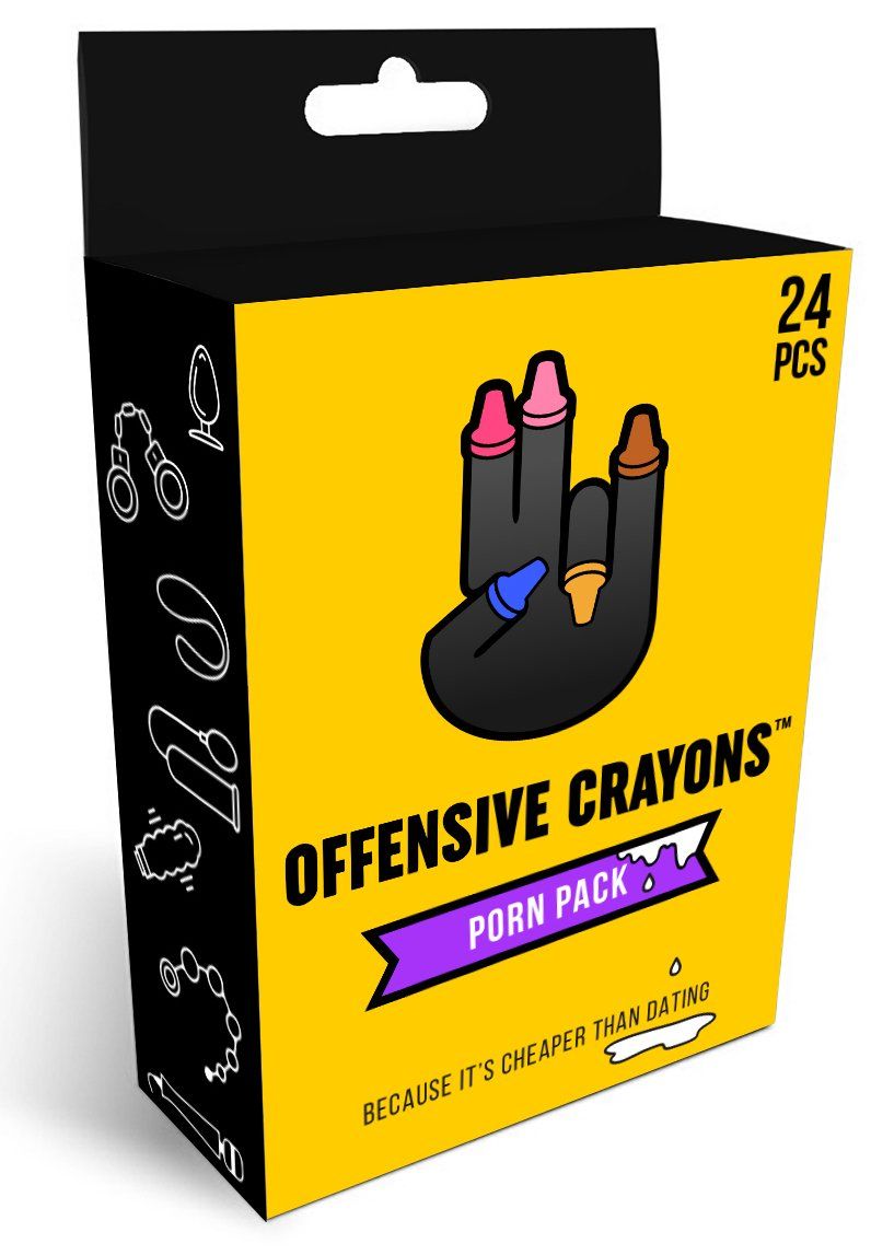 Paquete de crayones ofensivos