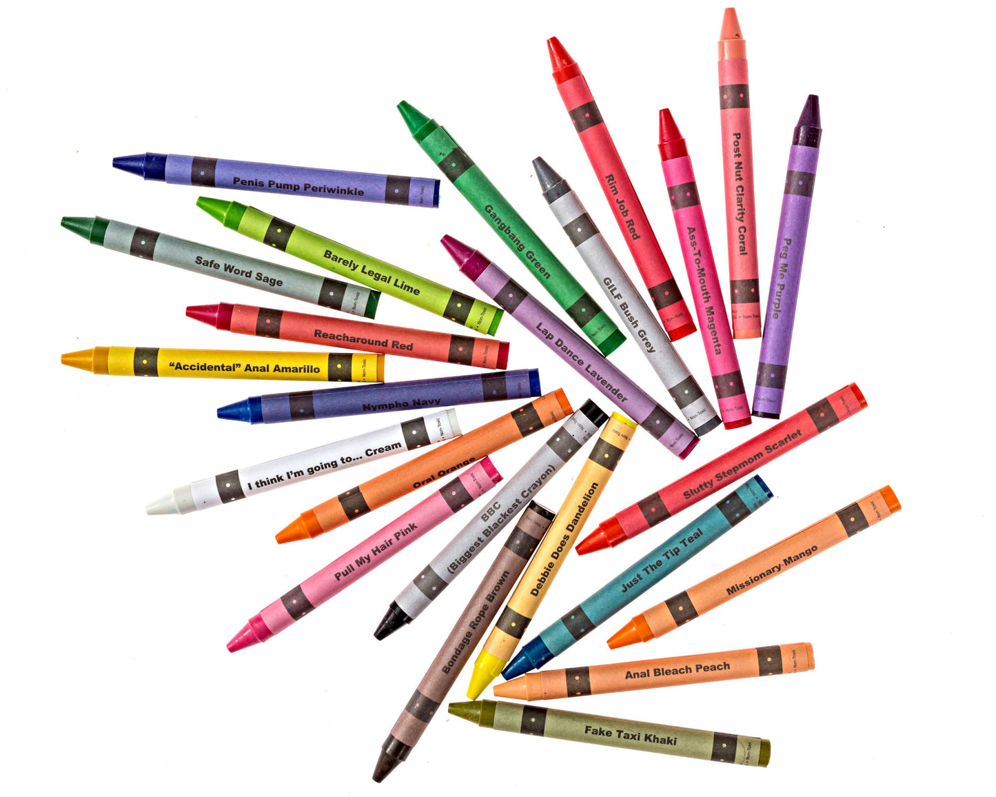 Paquete de crayones ofensivos