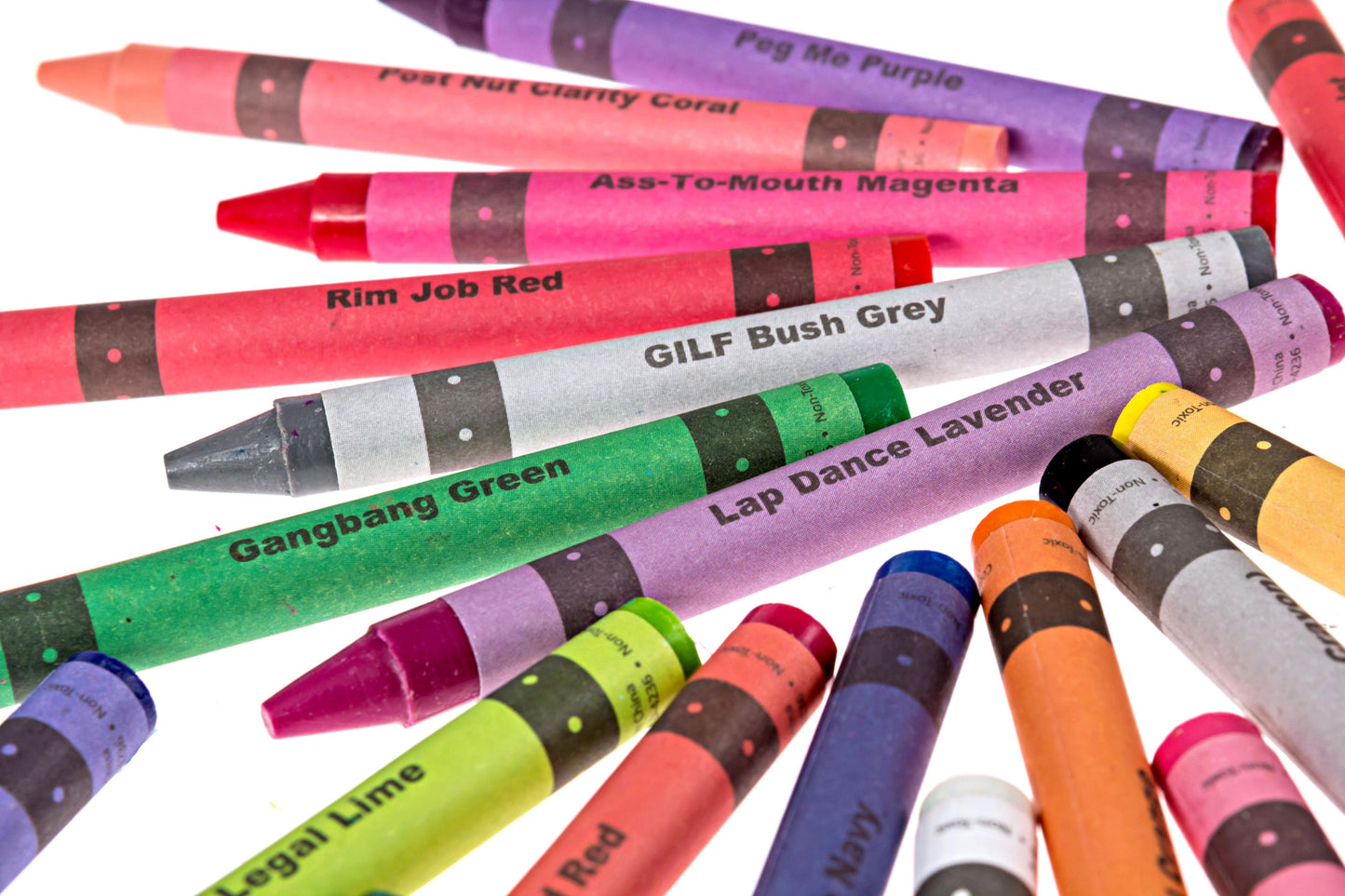 Paquete de crayones ofensivos