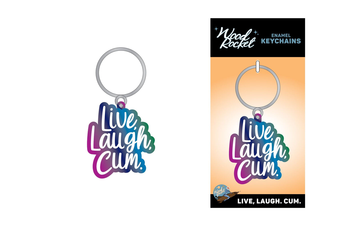 Llavero Live Laugh Cum