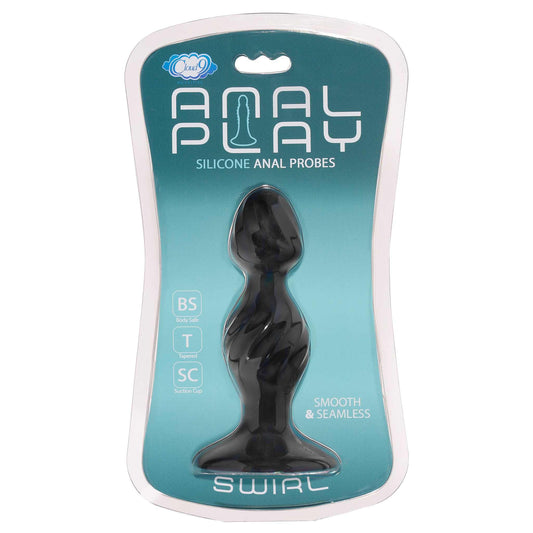 Remolino de silicona para juego anal