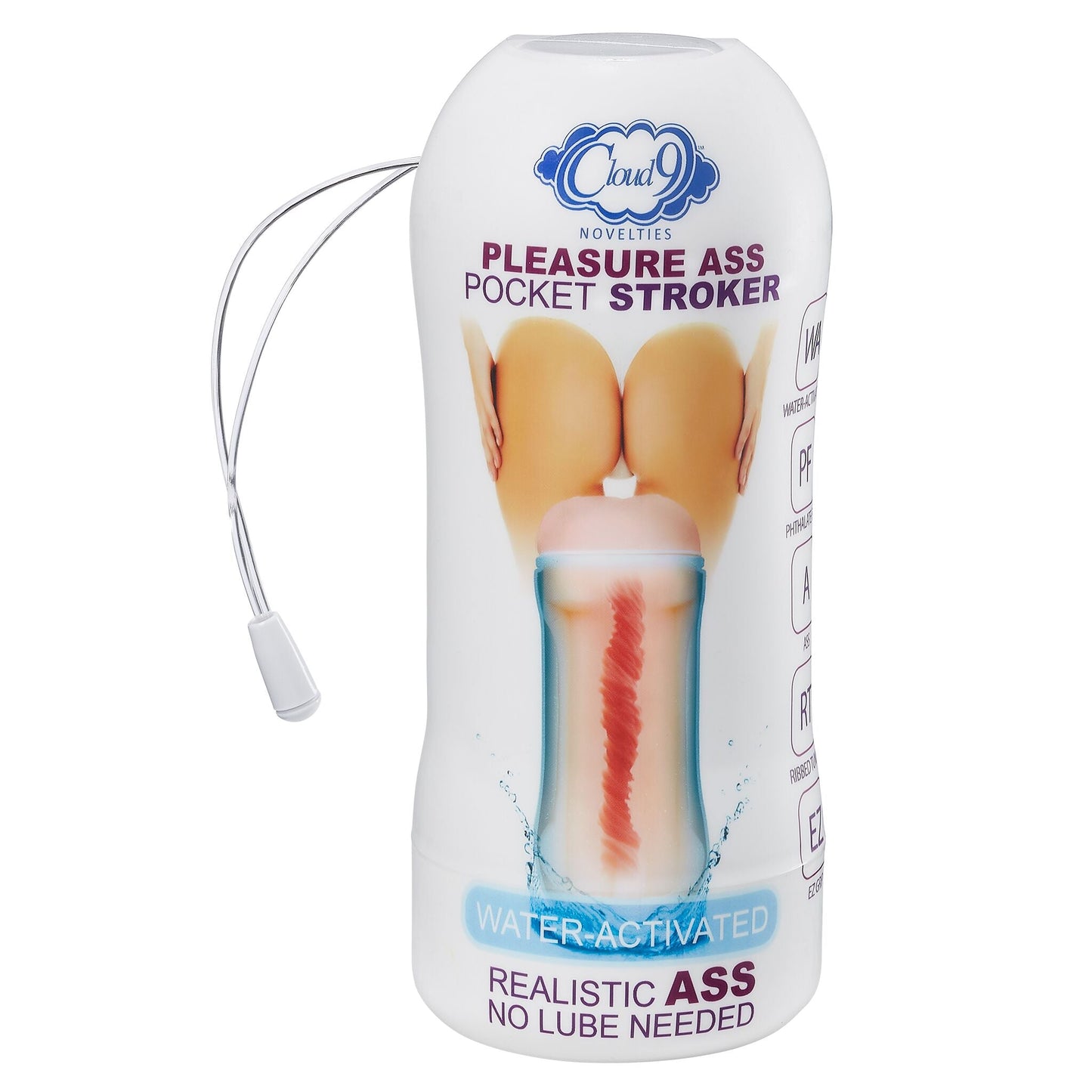 Cloud 9 Pleasure Anal Pocket Stroker Water Activated Light