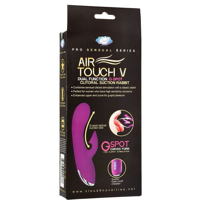 Pro Sensual Air Touch VG Spot Conejo de succión de clítoris de doble función