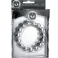Master Series Stainless Steel Beaded Cock Ring 1.75in