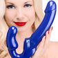 Strap U Revolver Sin Tirantes Correa En Consolador Azul