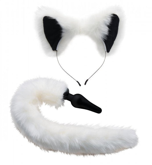 Juego de cola de zorro blanco Tailz