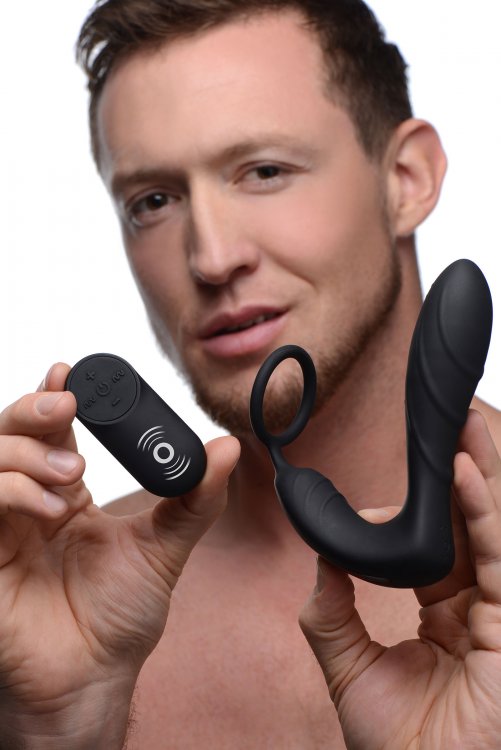 Vibrador de próstata y correa para bola Under Control