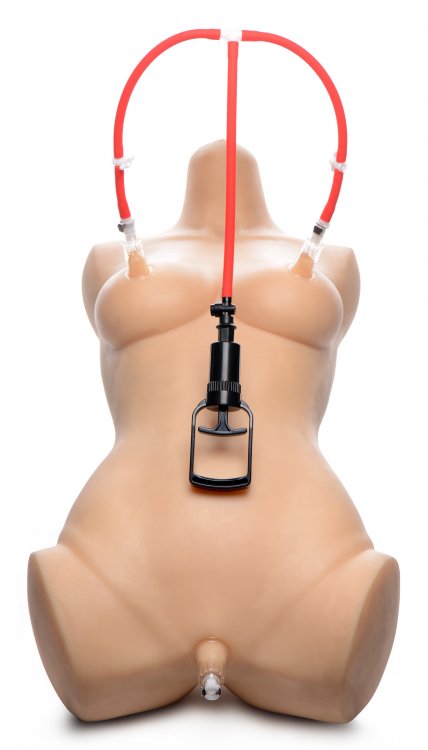 Master Series Sistema de bomba para chupar el pezón y el clítoris de 3 vías