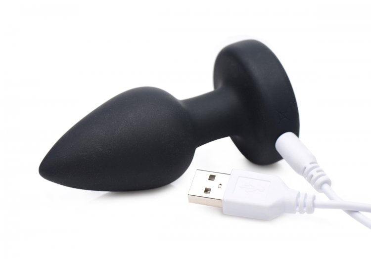 Small LED Vibrating Silicone Plug by Booty Sparks