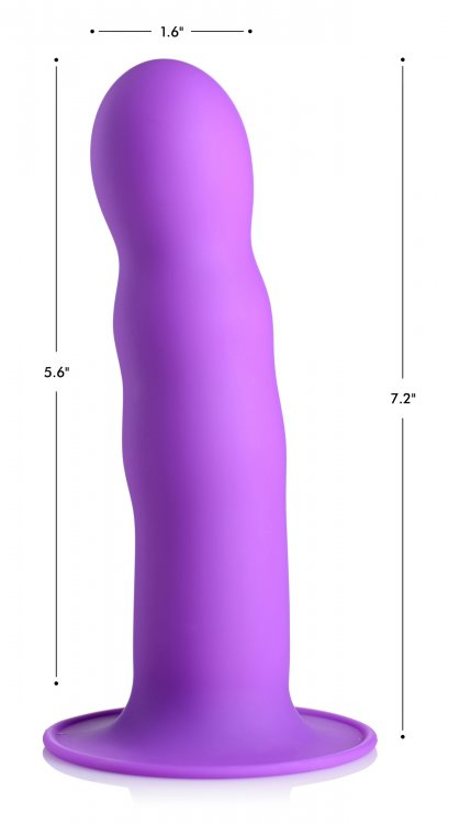 Consolador Squeeze-it Silexpan - Púrpura