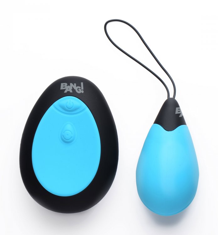 Azure 10x Huevo Vibrador Silicona C/ Mando Azul