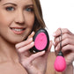 Blush 10x Vibrating Silicone Egg W/ Remote Pink