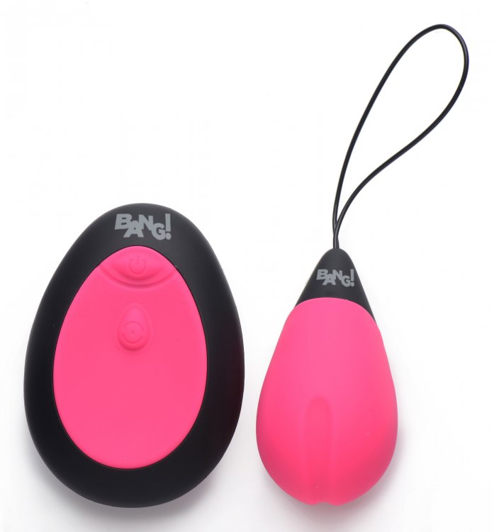 Blush 10x Vibrating Silicone Egg W/ Remote Pink