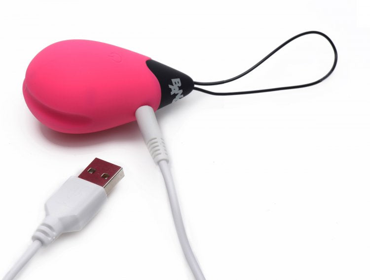 Blush 10x Vibrating Silicone Egg W/ Remote Pink