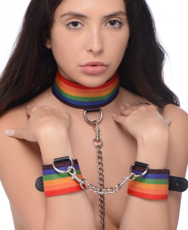 Master Series Kinky Pride Juego de bondage arcoíris