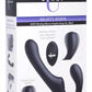 Strap U Mighty Rider 10x Vibrating Strapless Strap-on Black