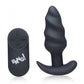 Remote-Controlled 21x Swirl Silicone Butt Plug