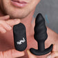 Remote-Controlled 21x Swirl Silicone Butt Plug
