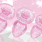 Juego de dilatadores de delicias con piedras preciosas de color rosa brillante
