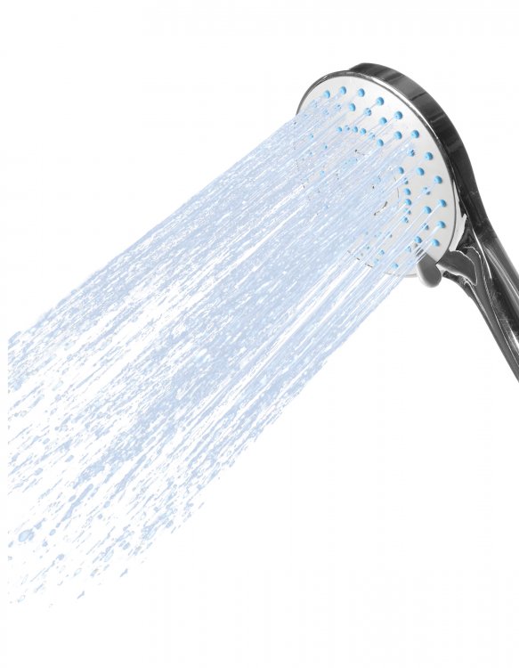 Cabezal de ducha AquaStream con boquilla de silicona