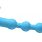 Vibrating Silicone Anal Beads & Remote in Blue