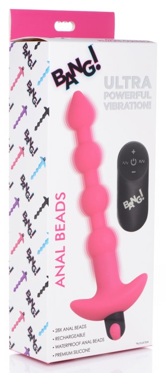 Bolas Anales Vibradoras de Silicona y Control Remoto en Rosa