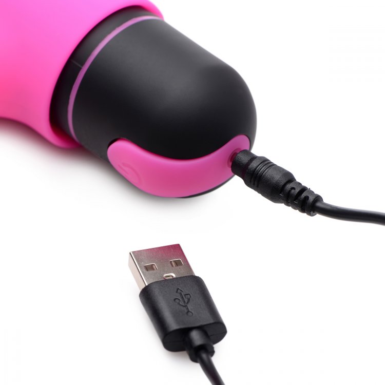 Fusion XL Bullet & Rabbit Silicone Sleeve Pink