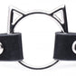 Master Series Kinky Kitty Ring Gargantilla delgada negra