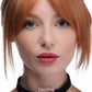 Master Series Kinky Kitty Ring Gargantilla delgada negra