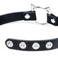 Master Series Kinky Kitty Ring Gargantilla delgada negra