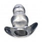 Master Series Clear View Hollow Anal Plug Small
