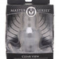 Master Series Clear View Hollow Anal Plug Xl